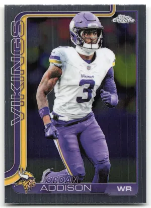 Jordan Addison 2025 Topps Chrome Minnesota Vikings