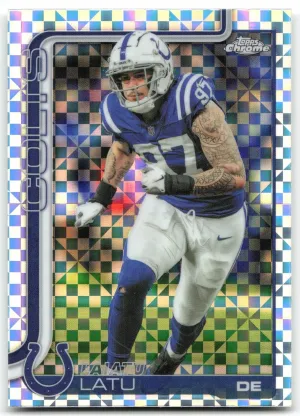 Laiatu Latu 2025 Topps Chrome X-Fractor Indianapolis Colts