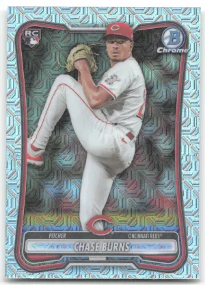 Chase Burns Rookie 2026 Bowman Mojo Refractor Cincinnati Reds