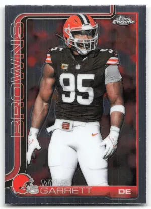 Myles Garrett 2025 Topps Chrome Cleveland Browns