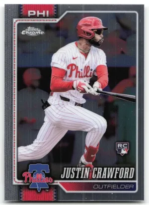 Justin Crawford Rookie 2026 Topps Chrome Philadelphia Phillies