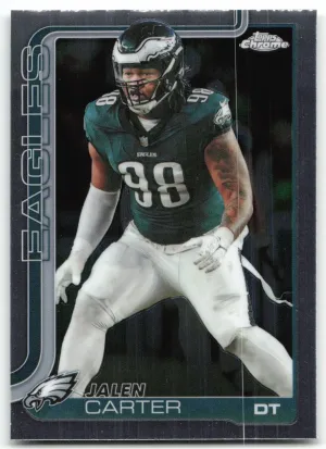 Jalen Carter 2025 Topps Chrome Philadelphia Eagles