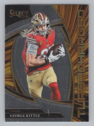 George Kittle 2025 Panini Select Turbocharged San Francisco 49ers