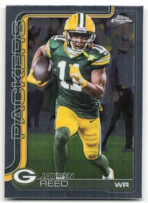 Jayden Reed 2025 Topps Chrome Green Bay Packers