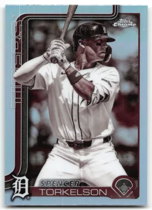 Spencer Torkelson 2025 Topps Chrome Update Sepia Refractors Detroit Tigers