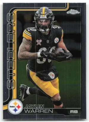 Jaylen Warren 2025 Topps Chrome Pittsburgh Steelers