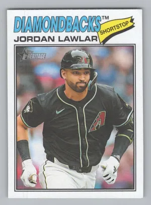 Jordan Lawlar 2026 Topps Heritage Arizona Diamondbacks