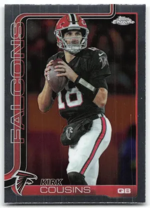 Kirk Cousins 2025 Topps Chrome Atlanta Falcons
