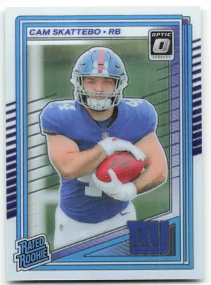 Cam Skattebo RC 2025 Donruss Optic Giants