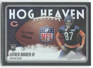 Luther Burden III Rookie 2025 Panini Absolute Hog Heaven Chicago Bears