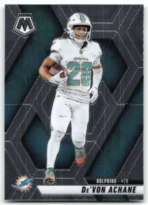 De'Von Achane 2025 Panini Mosaic Dolphins
