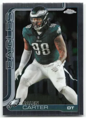 Jalen Carter 2025 Topps Chrome Eagles