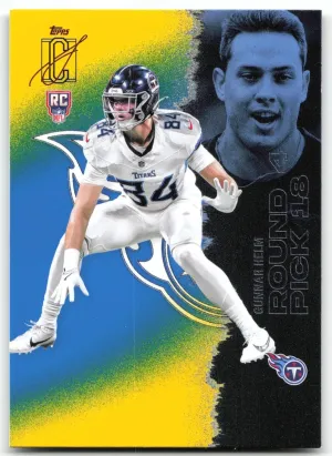 Gunnar Helm Rookie 2025 Topps Signature Class Blue & Yellow Tennessee Titans