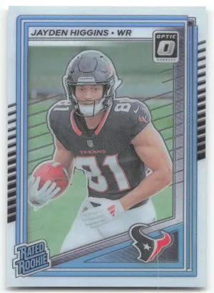 Jayden Higgins Rookie 2025 Donruss Optic Houston Texans