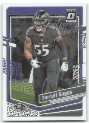 Terrell Suggs 2023 Donruss Optic Baltimore Ravens