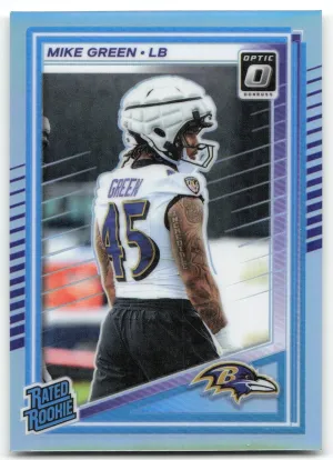 Mike Green Rookie 2025 Donruss Optic Baltimore Ravens