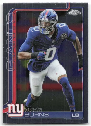 Brian Burns 2025 Topps Chrome New York Giants