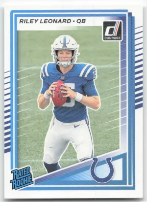 Riley Leonard Rookie 2025 Donruss Indianapolis Colts