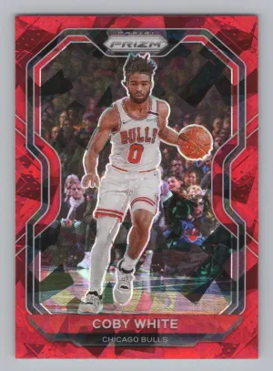 Coby White 2020-21 Panini Prizm Red Ice Prizms Chicago Bulls