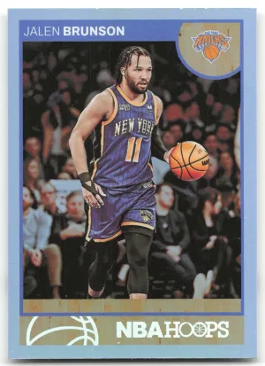 Jalen Brunson 2024-25 Hoops Hoops Throwback New York Knicks