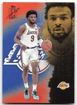 Bronny James Jr. 2025-26 Topps Signature Class Blue & Orange Los Angeles Lakers