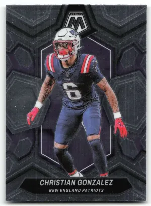 Christian Gonzalez 2024 Panini Mosaic New England Patriots