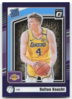 Dalton Knecht RC 2024-25 Donruss Optic Purple Lakers