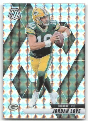 Jordan Love 2025 Panini Mosaic Silver Green Bay Packers