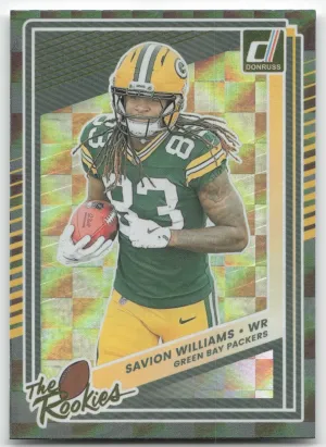 Savion Williams 2025 Donruss The Rookies Green Bay Packers