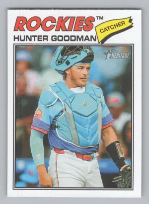 Hunter Goodman 2026 Topps Heritage Colorado Rockies