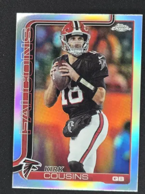 Kirk Cousins 2025 Topps Chrome Refractor Atlanta Falcons