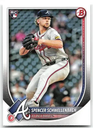 Spencer Schwellenbach RC 2025 Bowman Atlanta Braves