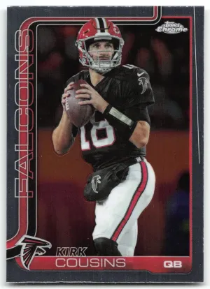 Kirk Cousins 2025 Topps Chrome Atlanta Falcons