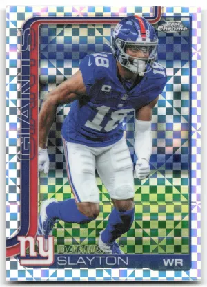 Darius Slayton 2025 Topps Chrome X-Fractor New York Giants