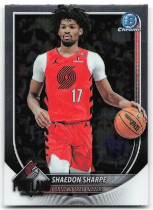 Shaedon Sharpe 2025-26 Bowman Chrome Trail Blazers