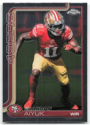 Brandon Aiyuk 2025 Topps Chrome San Francisco 49ers