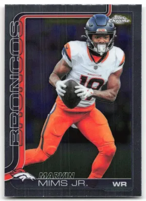 Marvin Mims Jr. 2025 Topps Chrome Denver Broncos