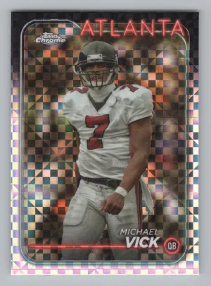 Michael Vick 2024 Topps Chrome X-Fractor Falcons