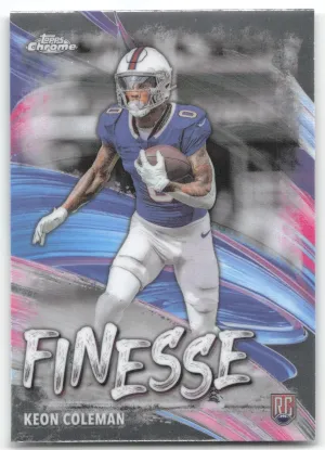 Keon Coleman 2024 Topps Chrome Finesse Buffalo Bills