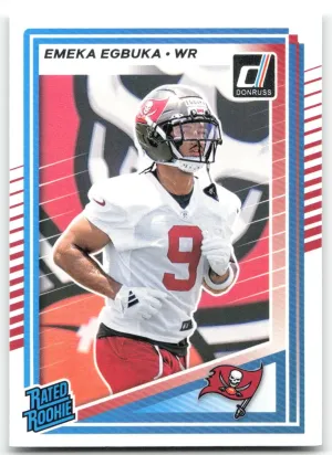 Emeka Egbuka RC 2025 Donruss Tampa Bay Buccaneers