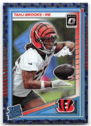 Tahj Brooks Rookie 2025 Donruss Optic Stars Cincinnati Bengals