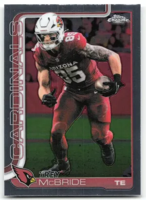 Trey McBride 2025 Topps Chrome Arizona Cardinals