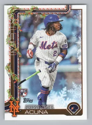 Luisangel Acuña Rookie 2025 Topps Holiday New York Mets