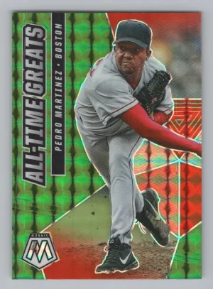 Pedro Martinez 2021 Panini Mosaic All-Time Greats Green Boston Red Sox