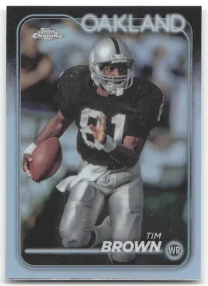 Tim Brown 2024 Topps Chrome Refractor Oakland Raiders