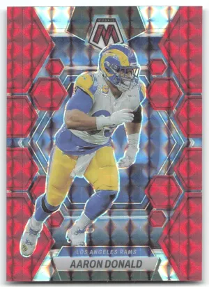 Aaron Donald 2023 Panini Mosaic Red Mosaic Rams