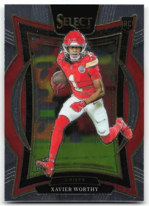 Xavier Worthy Rookie 2024 Panini Select Kansas City Chiefs