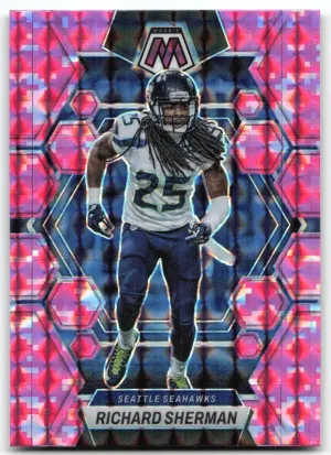 Richard Sherman 2023 Panini Mosaic Camo Pink Mosaic Seahawks