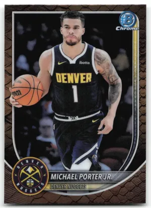 Michael Porter Jr. 2025-26 Bowman Chrome Reptilian Refractor Nuggets