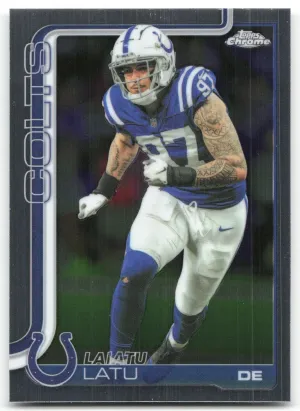 Laiatu Latu 2025 Topps Chrome Indianapolis Colts